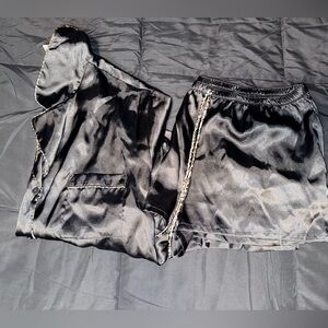 In Bloom by Jonquil- Satin and Leopard lining pajamas (1x)